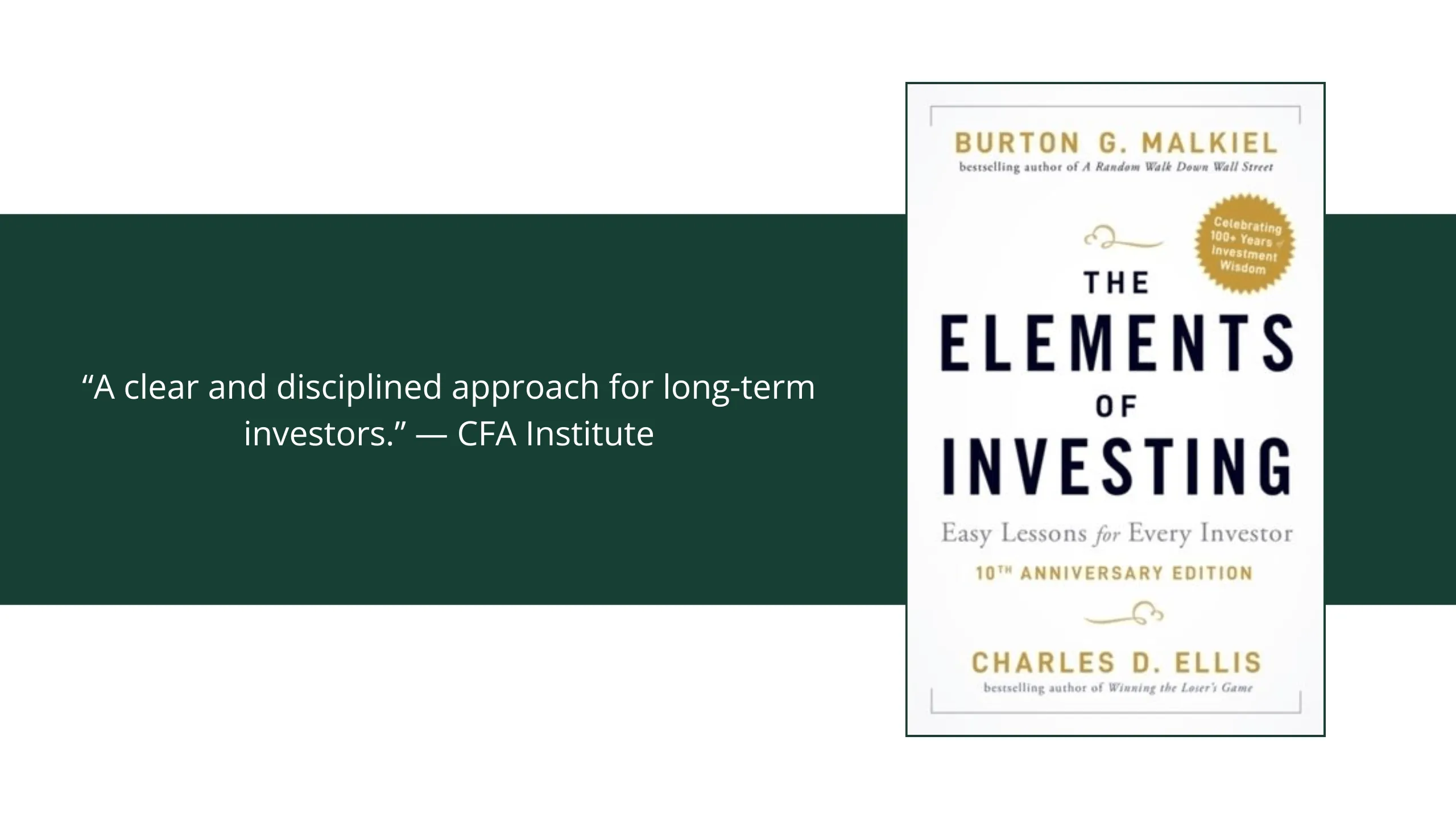 The Elements of Investing by Burton G. Malkiel and Charles D. Ellis