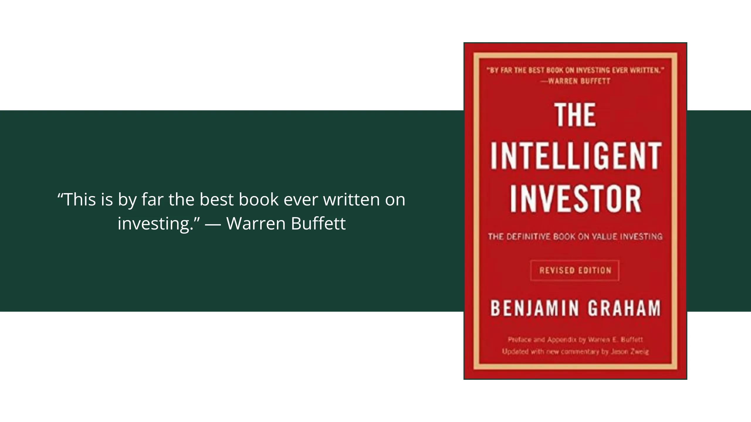 The Intelligent Investor by Benjamin Graham