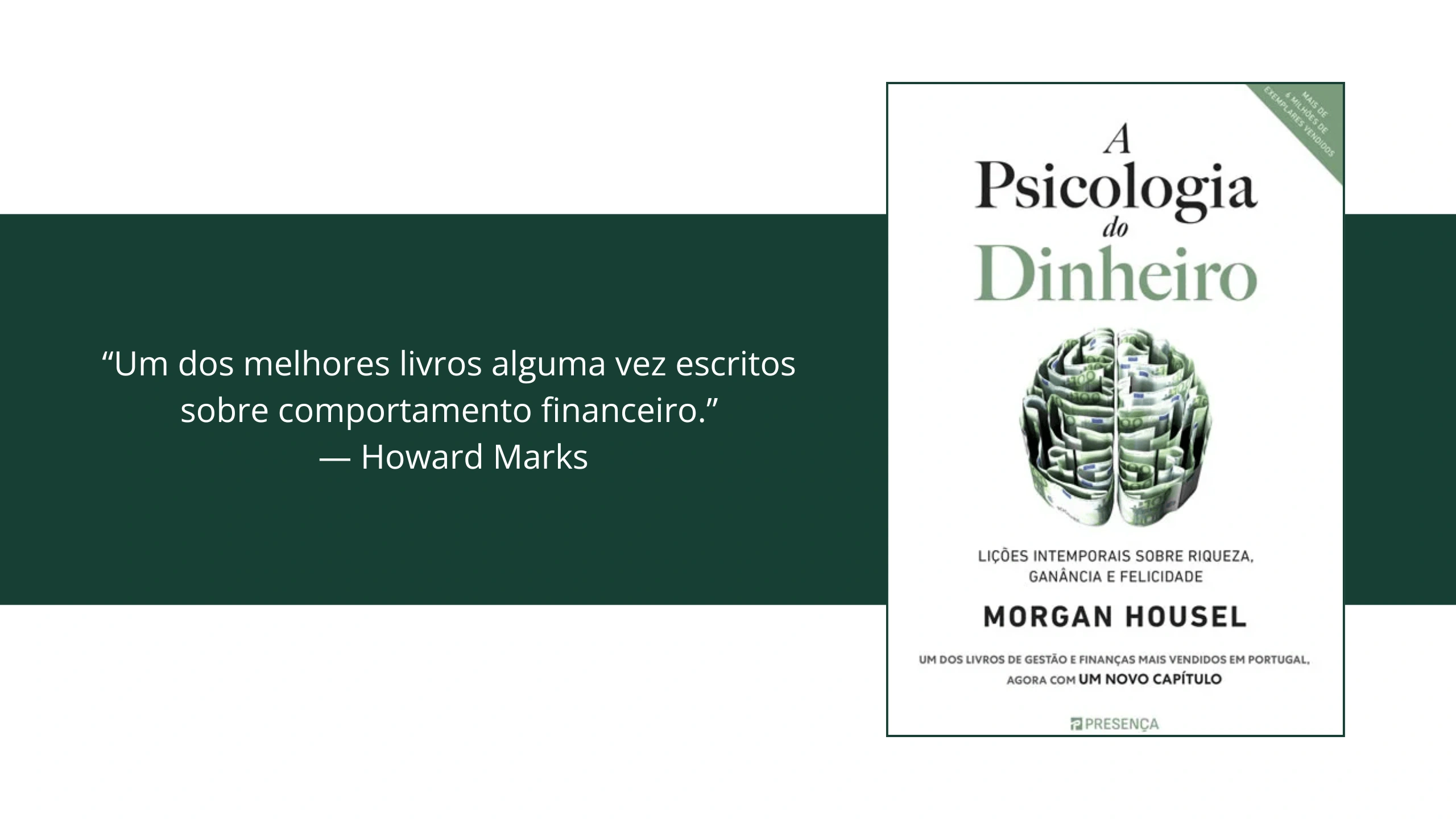 A Psicologia do Dinheiro de Morgan Housel