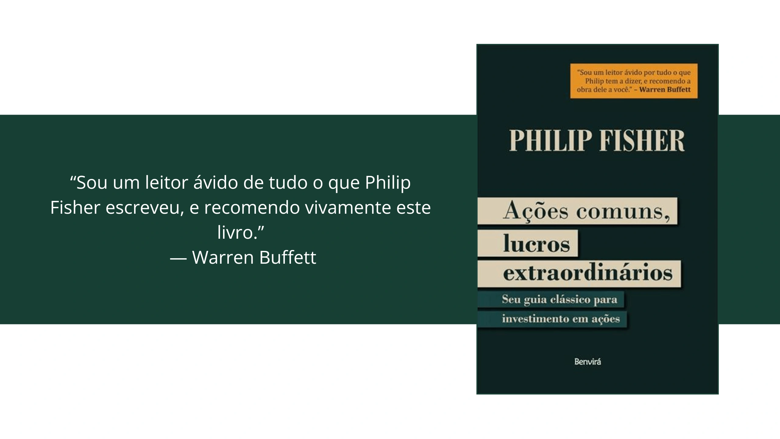 Ações Comuns, Lucros Extraordinários de Philip Fisher