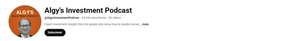 Algy’s Investment Podcast on YouTube