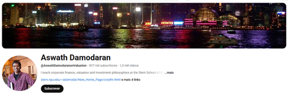 Aswath Damodaran on YouTube