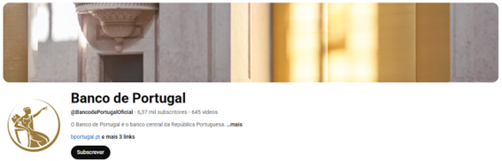 Banco de Portugal on YouTube