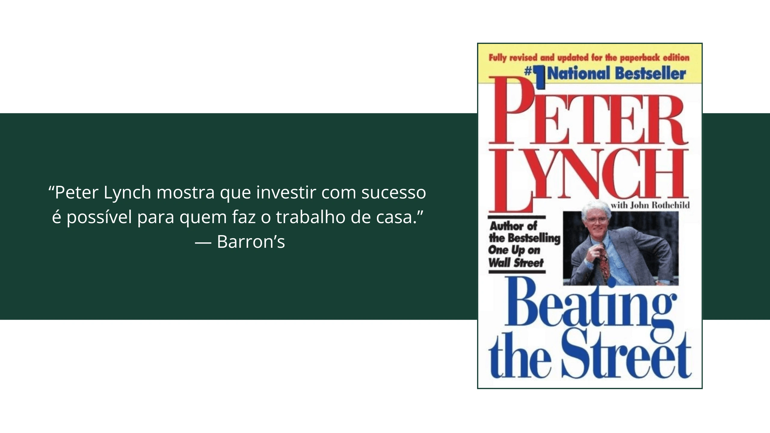 Beating the Street de Peter Lynch