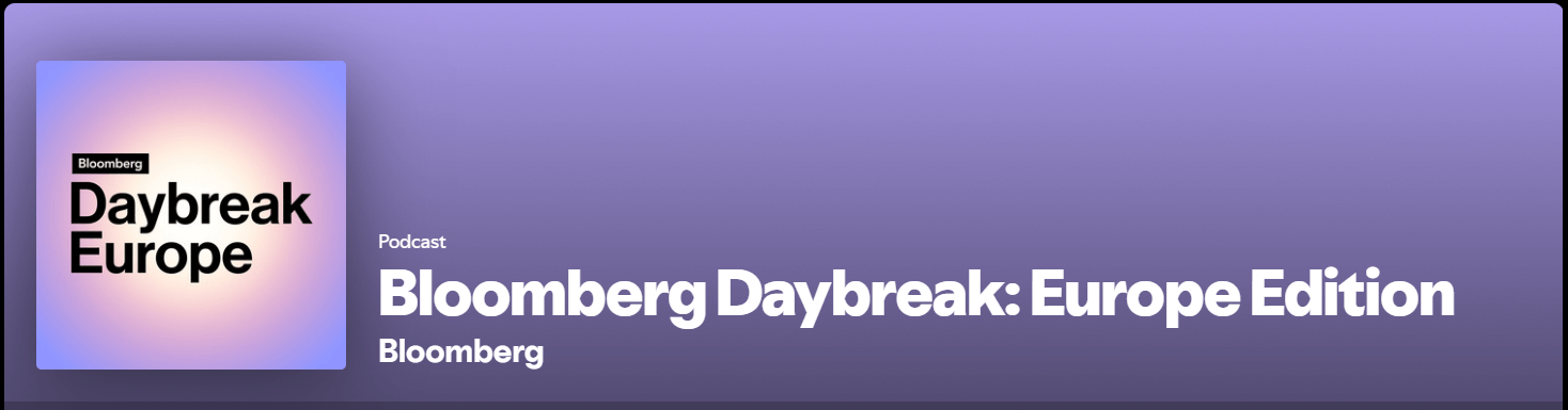 Bloomberg Daybreak Europe Podcast