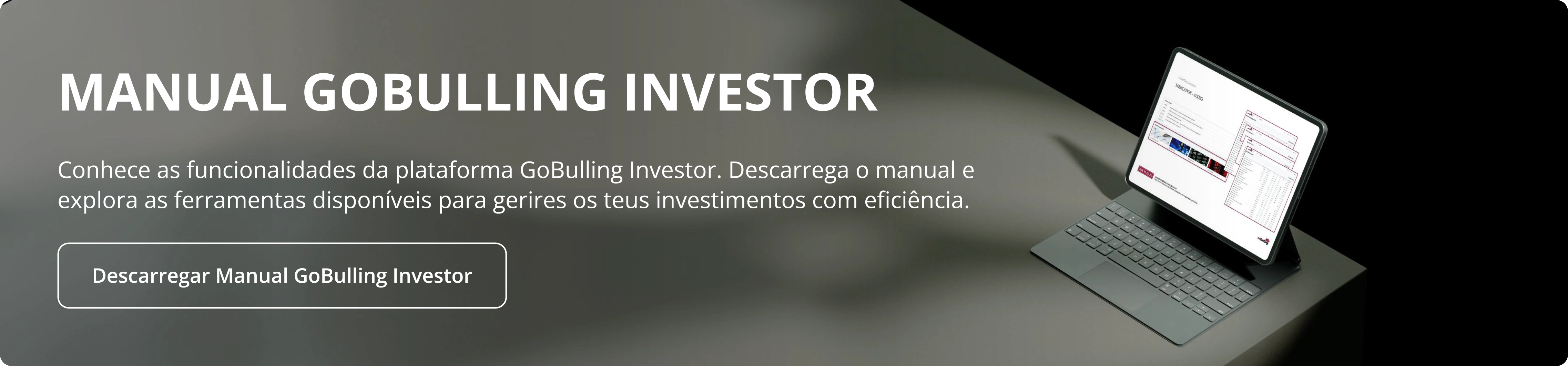 Vários tablets com eBook aberto sobre investimentos, promovendo o acesso a informação e confiança para investir na NextGen.