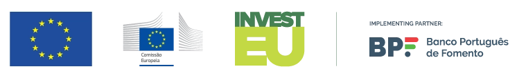 Logotipo da União Europeia e CE no site Banco Carregosa