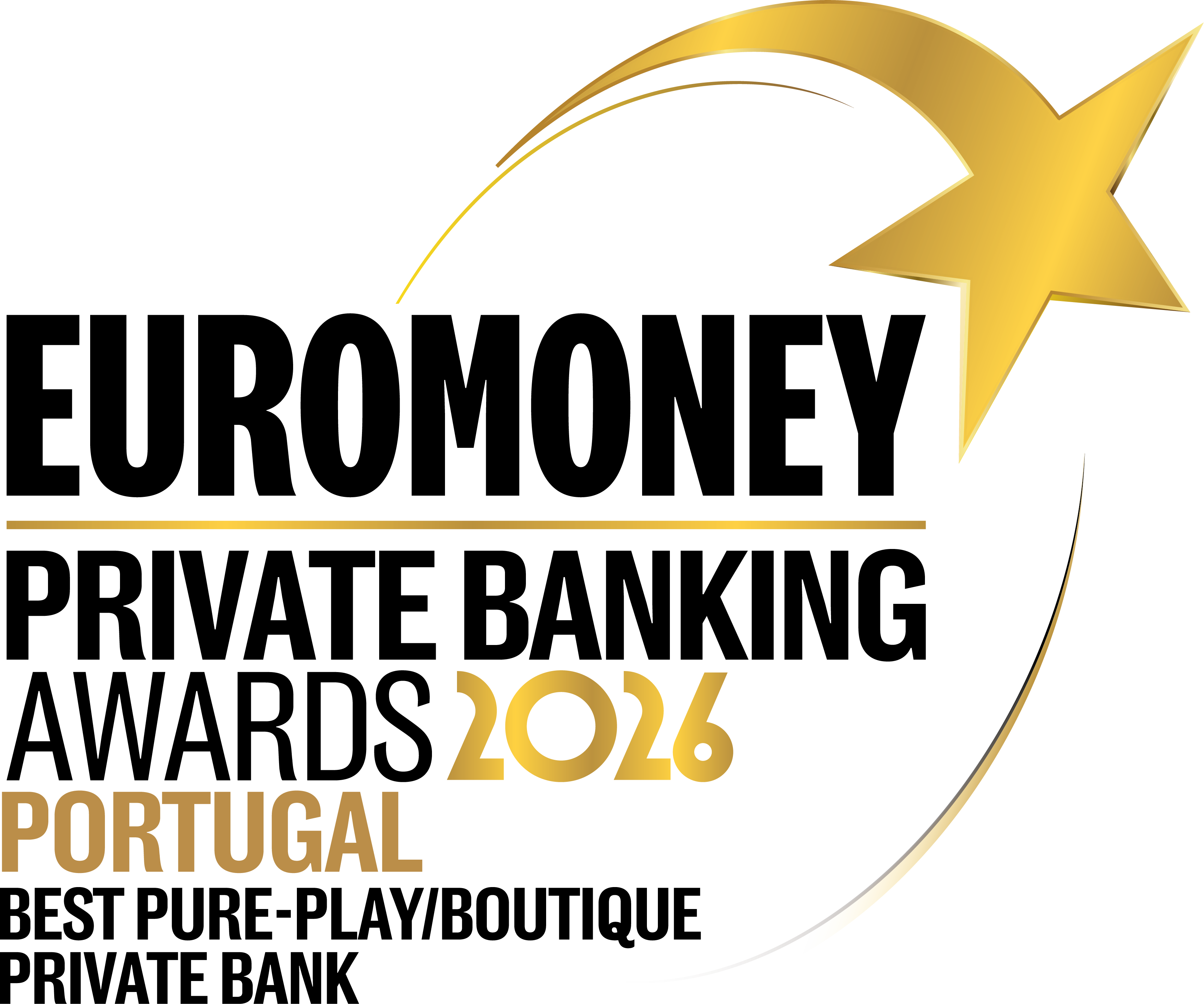 Selo do Prémio Internacional "Decade of Excellence Private Banking Portugal 2023"