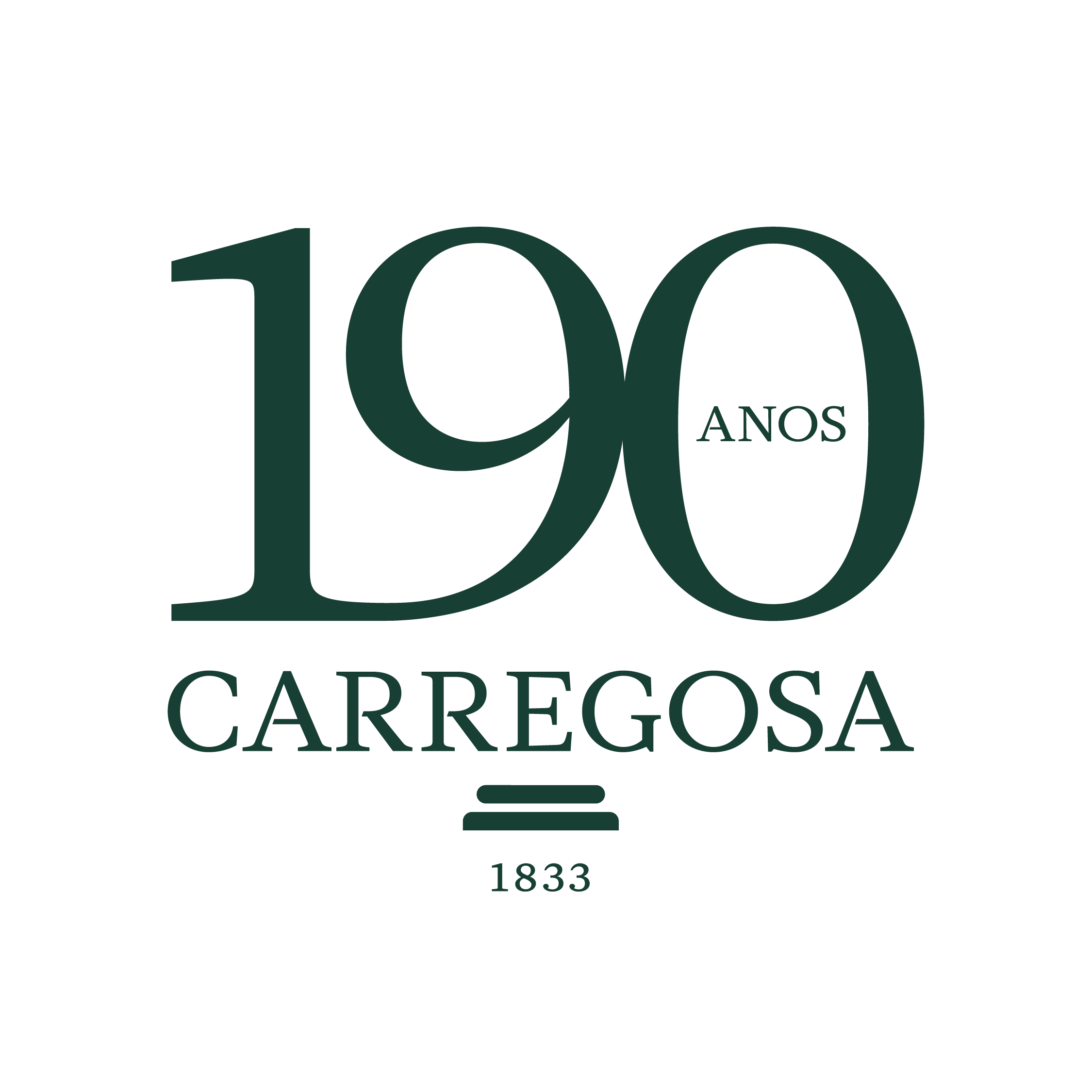 Logo for the celebration of Banco Carregosa's 190th anniversary