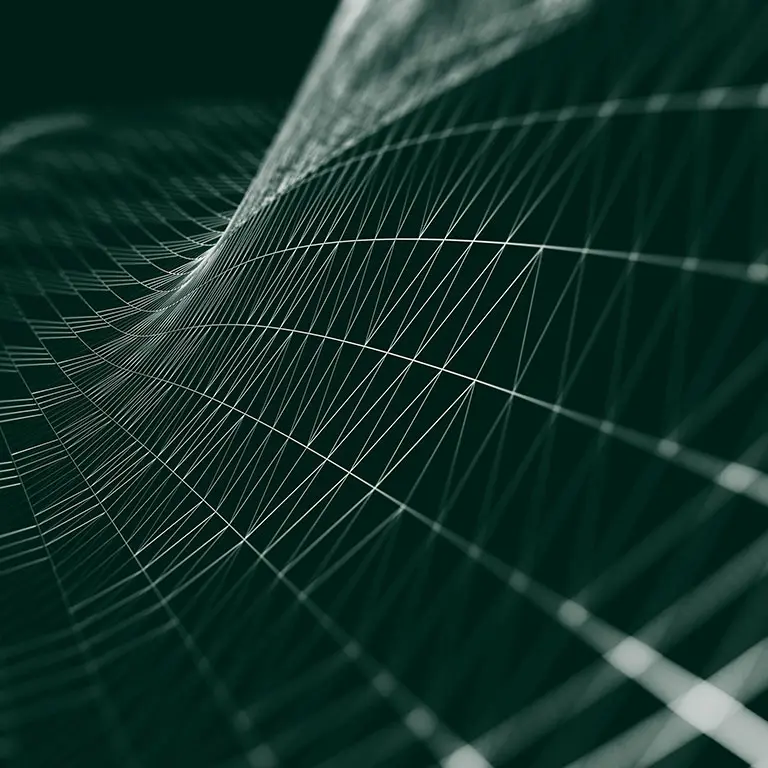 Information network symbolizing long-term investment